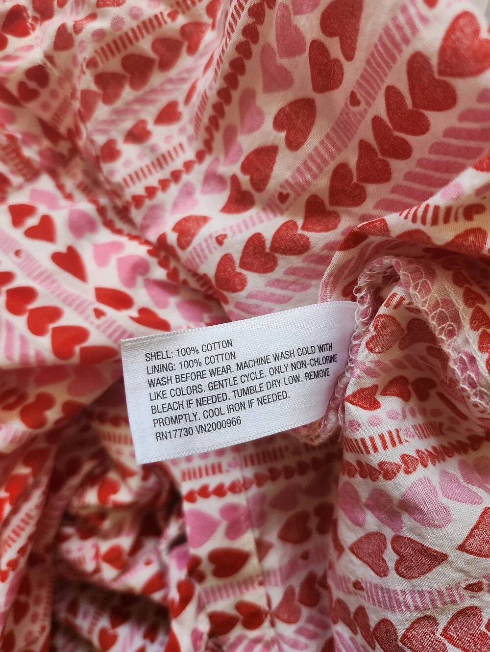 Cat & Jack Red and Pink Heart Valentine's Day Print Sundress